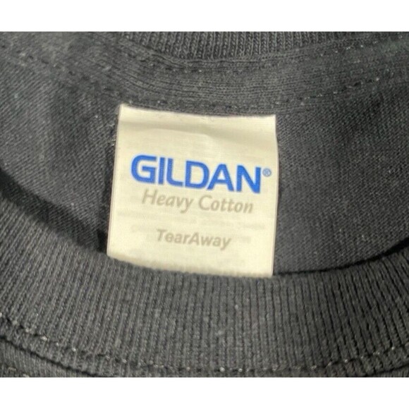 Gildan Marymount University Saints Wrap Around Print Fleur De Lis MU Black Med - Picture 3 of 5